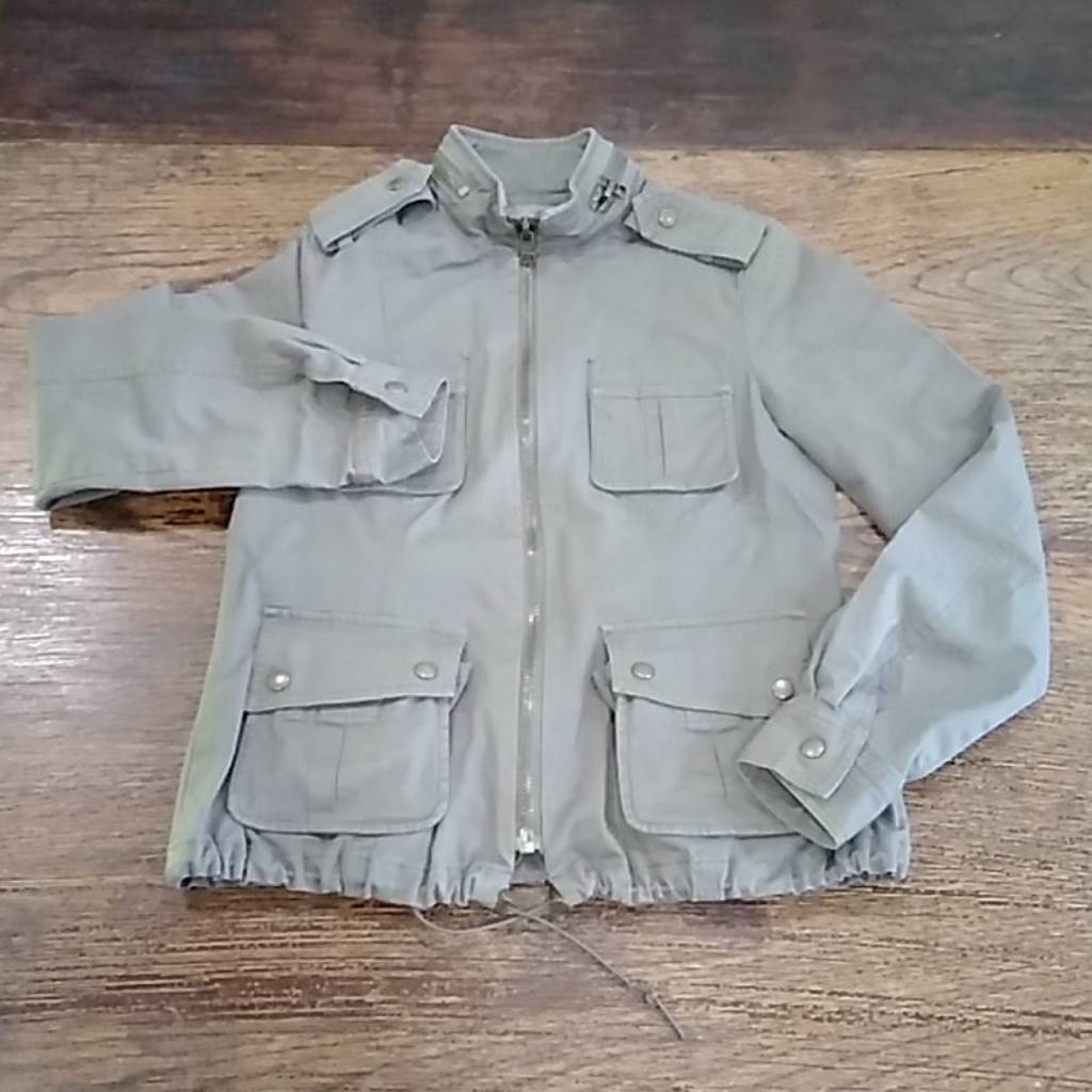 Kenna-T Women's Military Jacket Olive Green Size S